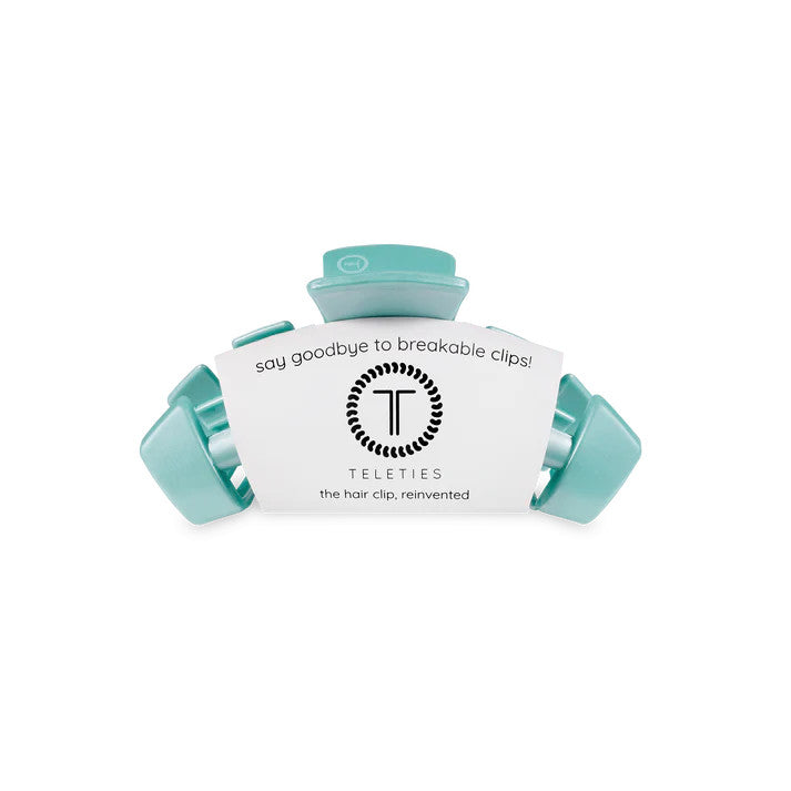 Teleties Classic Totally Turquoise Tiny Claw Hair Clip