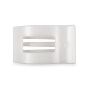 Teleties Coconut White Medium Flat Rectangle Hair Clip