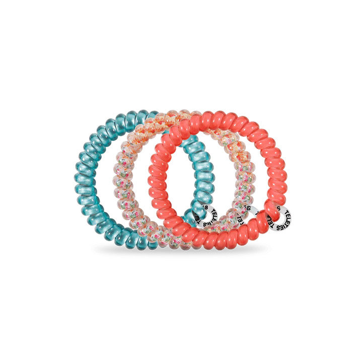 Teleties Coral Craze Small Hair Ties
