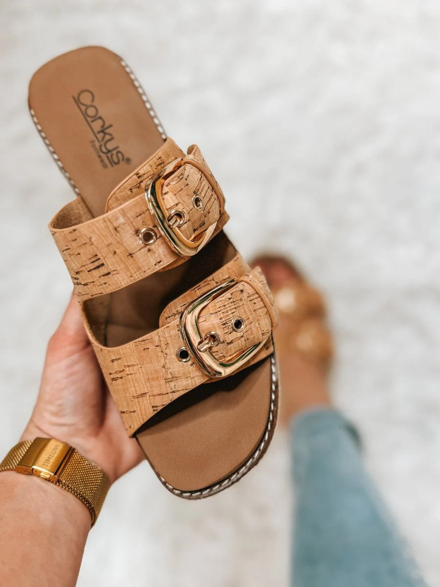 Corkys Manifest Women’s Wedge Sandals - Cork