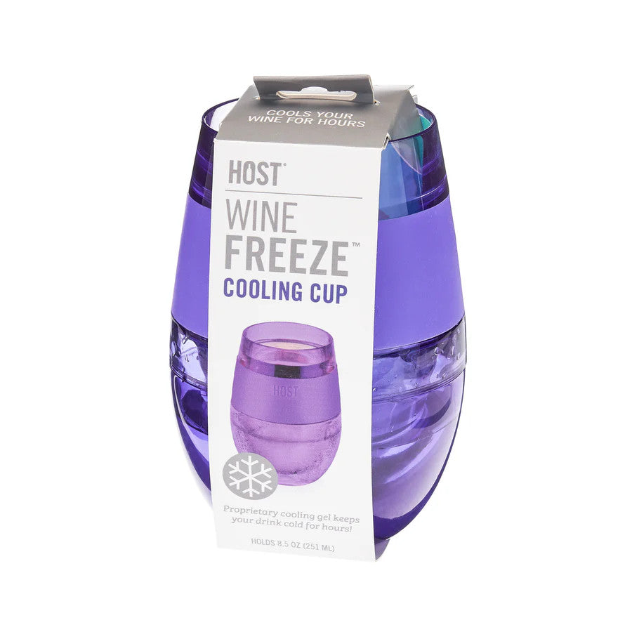 Host Wine FREEZE Cooling Cup - Tinted Purple