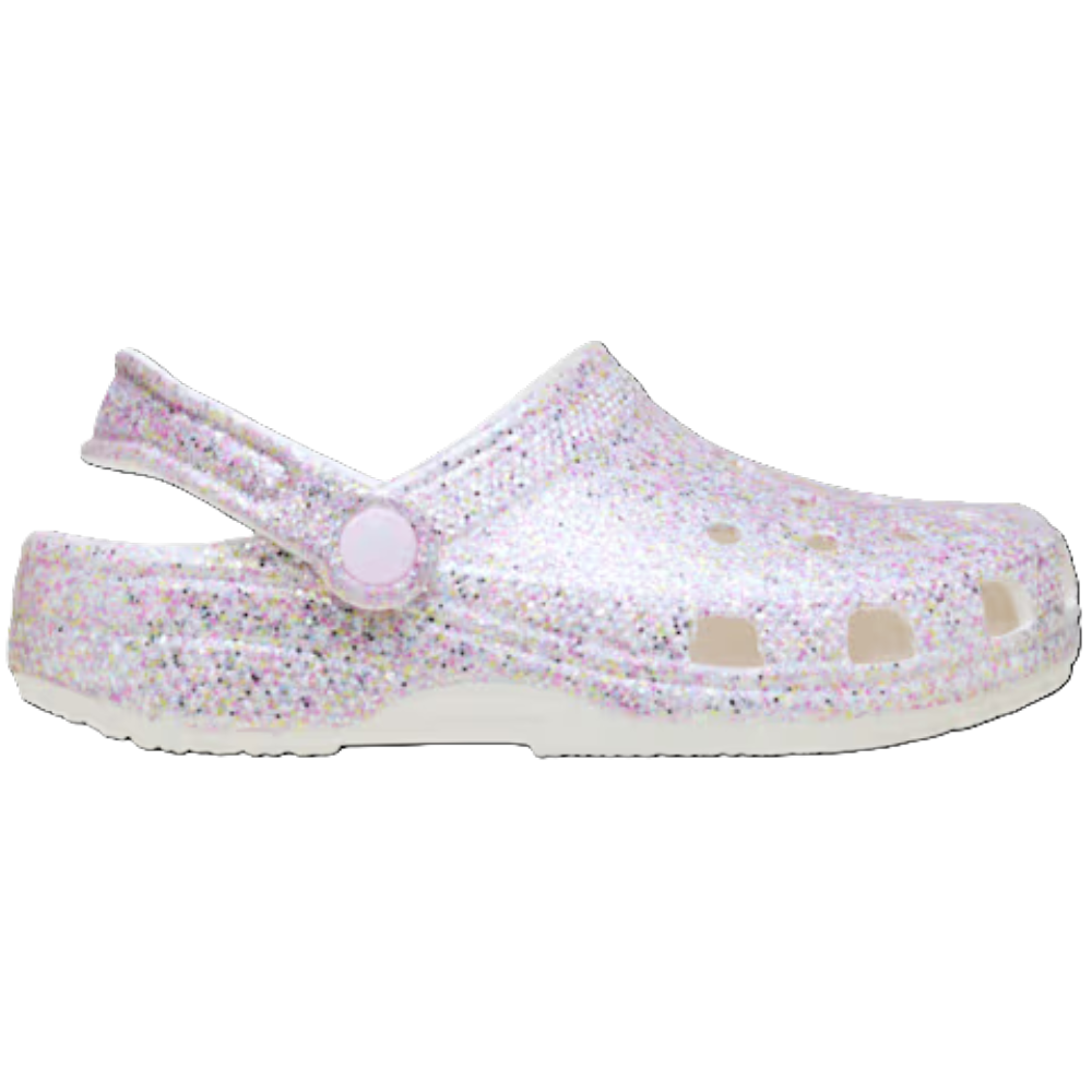 Crocs Fantasy Glitter Clog - White