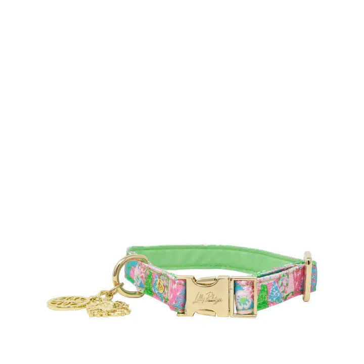 Lilly Pulitzer Dog Collar - Crazy Quilt Home - Small/Medium