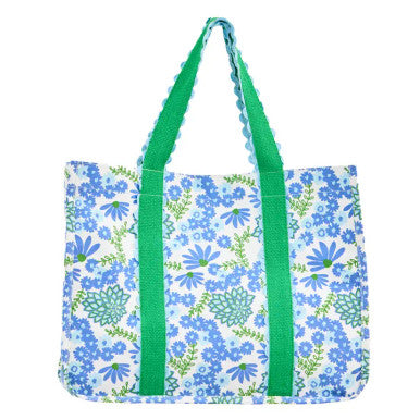 Mary Square Monaco Tote - Daisy Chain White