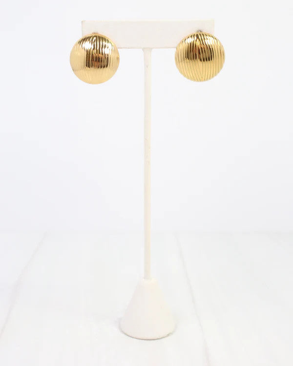 Caroline Hill Draw the Line Earring Gold