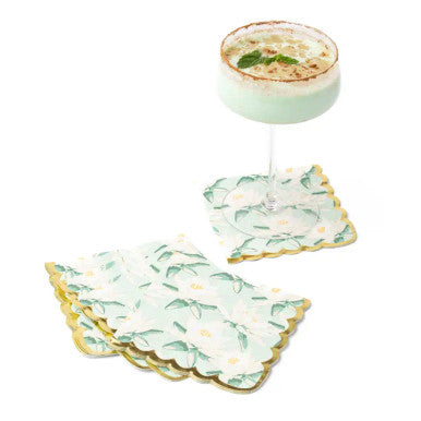 8 Oak Lane Magnolia Mint Paper Beverage Napkin Pack