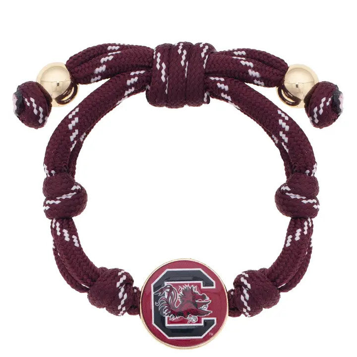 Canvas South Carolina Gamecocks Logo Paracord Bracelet