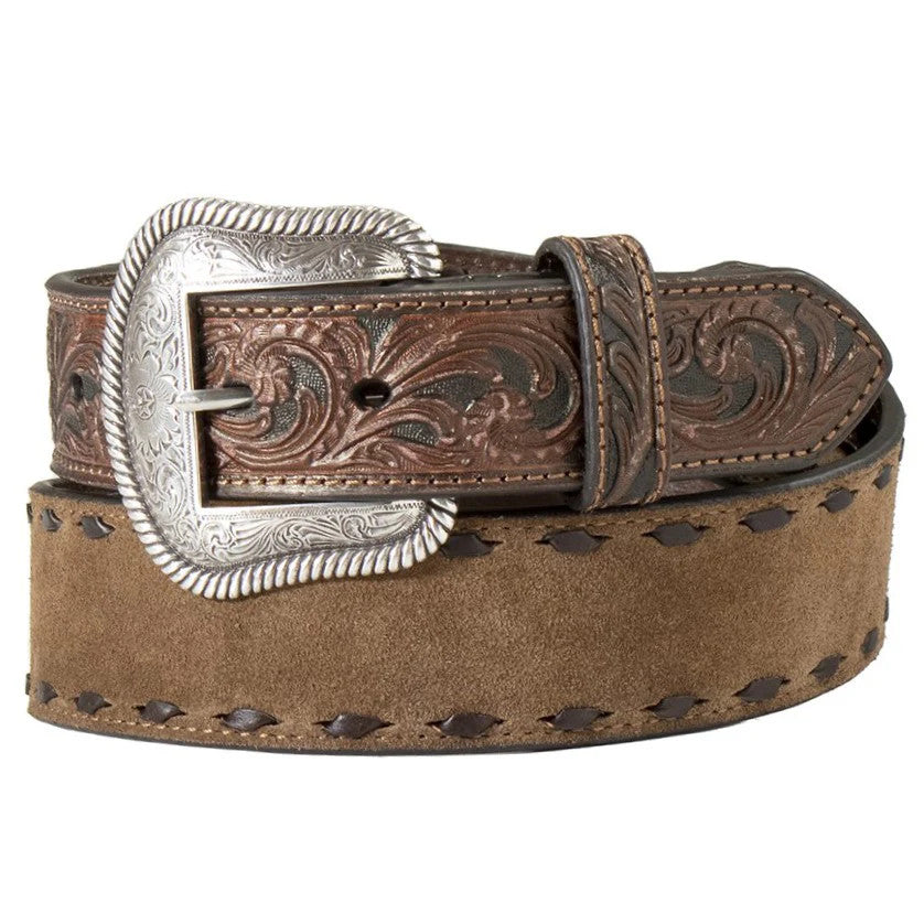 Nocona Men's Rough Tan Billet Belt