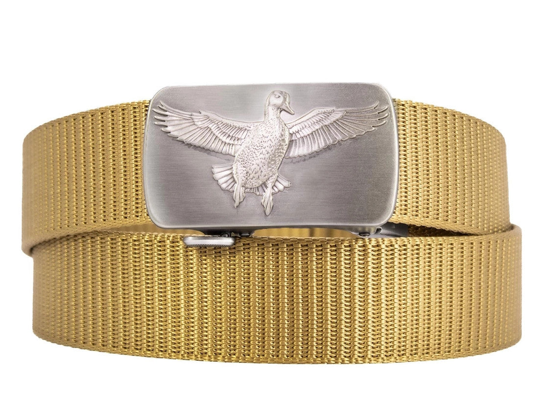 Zep-Pro Mallard Cut-To-Size Belt with Gunmetal Clamp Buckle - Sand