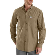 Carhartt Rugged Flex Rigby Long Sleeve Work Shirt - Dark Khaki