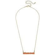 Canvas Clemson Tigers Slogan Necklace