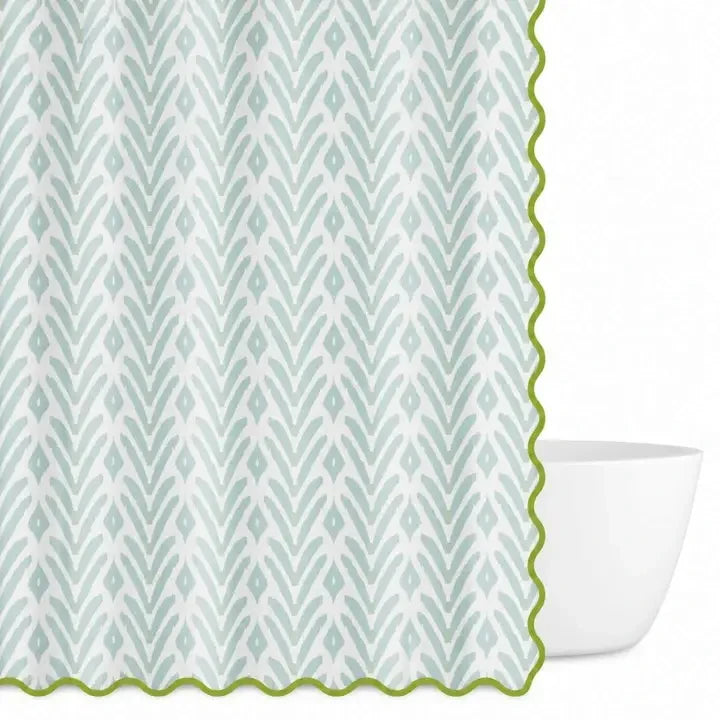 Laura Park Petite Frond Blue Shower Curtain