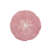 Creative Co-Op Pink Stoneware Cabbage Plate