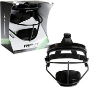 Rip-It Defense Pro Softball Fielder's Face Mask with Blackout - Black