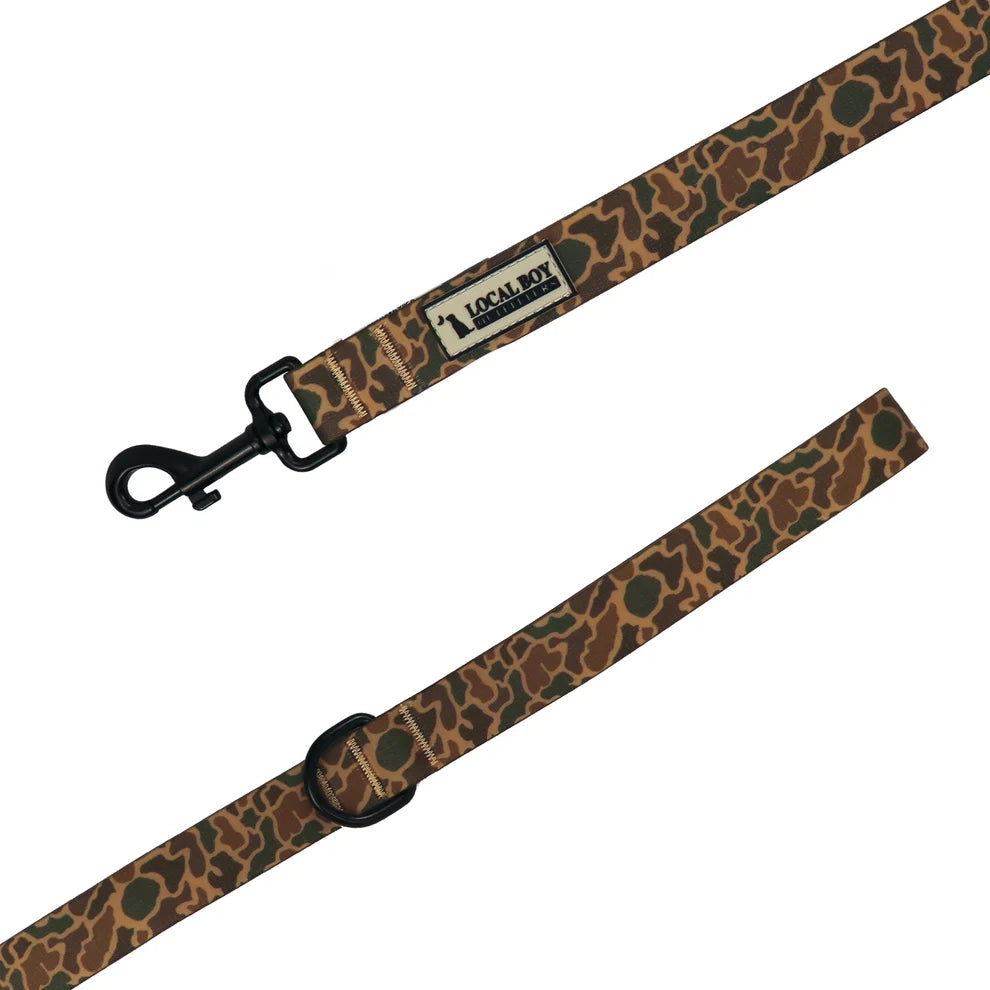Local Boy Dog Leash - Old School Camo