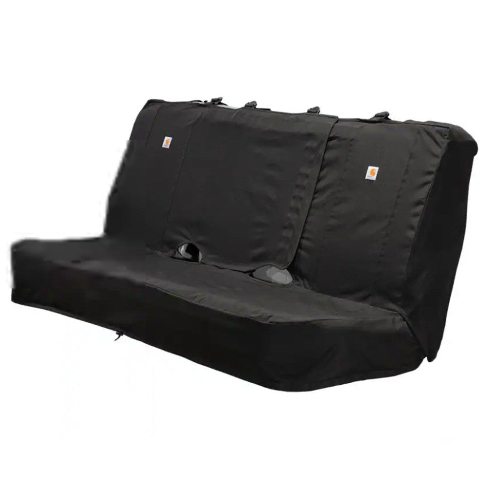 Carhartt Universal Fitted Nylon Duck Full‑Size Bench Seat Cover - Black