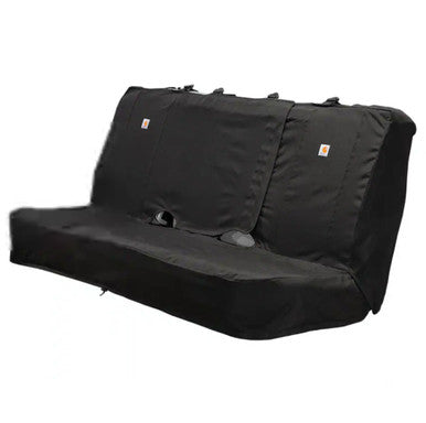 Carhartt Universal Fitted Nylon Duck Full‑Size Bench Seat Cover - Black