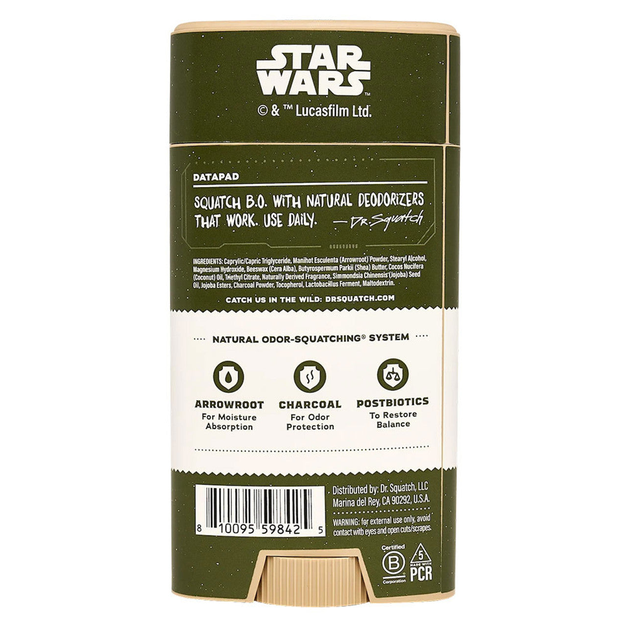 Dr Squatch Limited Edition Star Wars Wisdom Guard Stick Deodorant