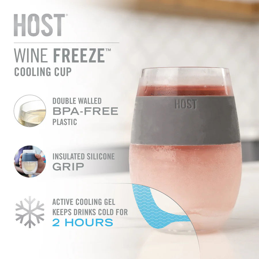Host Wine FREEZE Cooling Cup - Tinted Green
