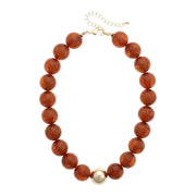 Canvas Marjorie Fall Beaded Necklace - Amber