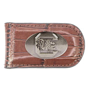 Zep-Pro South Carolina Gamecocks Leather Magnetic Money Clip Wallet - Croc Brown
