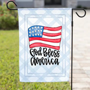 The Navy Knot Patriotic Garden Flag - God Bless