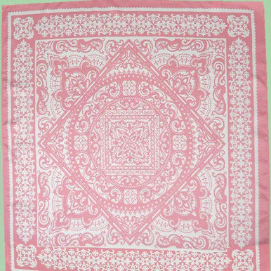 Josslyn Paisley Pink Silky Feel Bandana Scarf