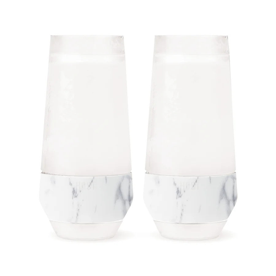 Host Champagne FREEZE Cooling Cup in Marble, Set of 2