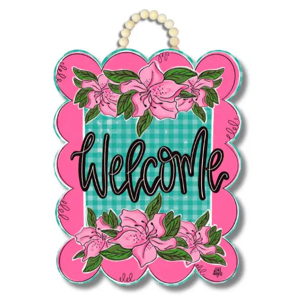 DK Designs Azalea Welcome Door Hanger