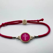 Tap To Pray - Survivor Series Handmade Bracelet - Dragonfruit + Cross