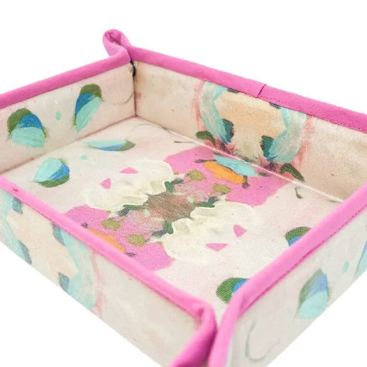 Laura Park Monet's Garden Pink Snap Tray