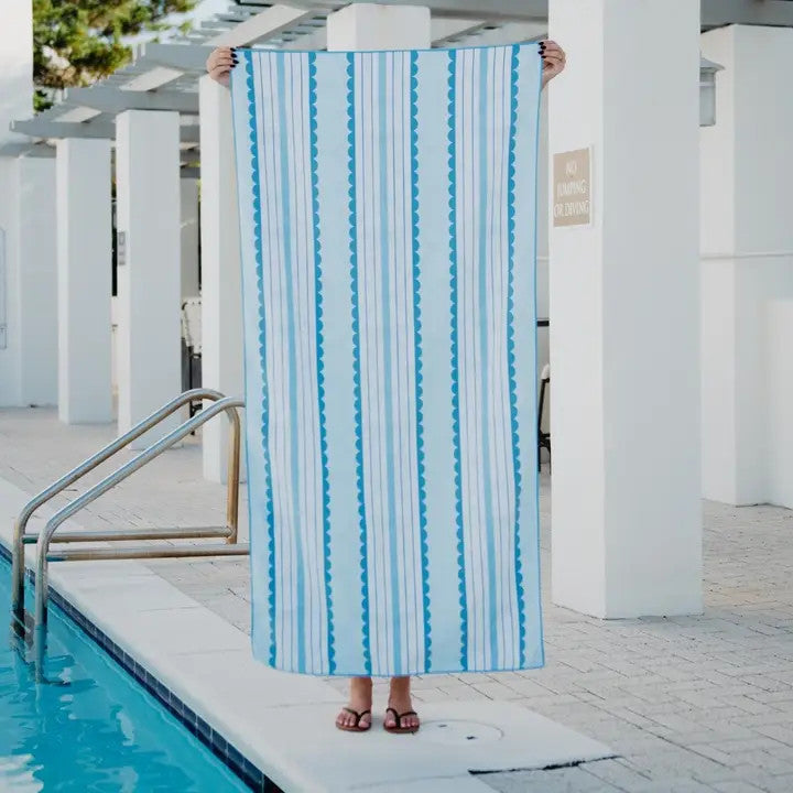 Katydid Blue Bow Microfiber Towel