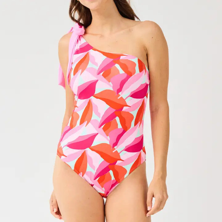 Mary Square Women's Swimsuit Mia - Bali Bloom Pink