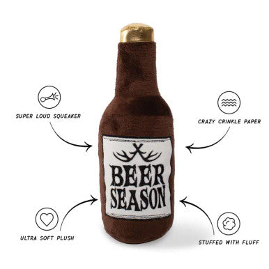 PetShop Beer Season Antlers Plush Dog Toy