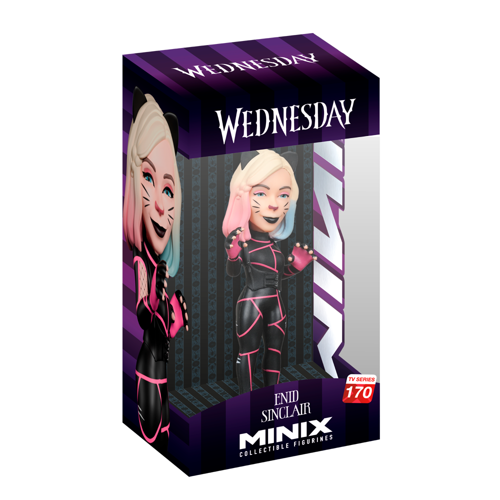 Minix Wednesday Series Collectible Figure - Enid Cat Suit