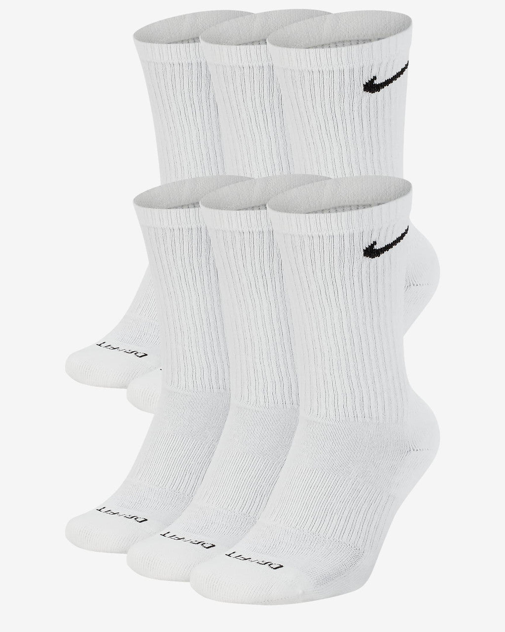 Nike Everyday Plus Cushioned Training Crew Socks - White
