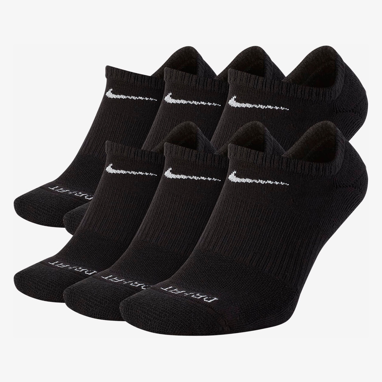 Nike Everyday Plus Cushion No-Show Training Socks - Black