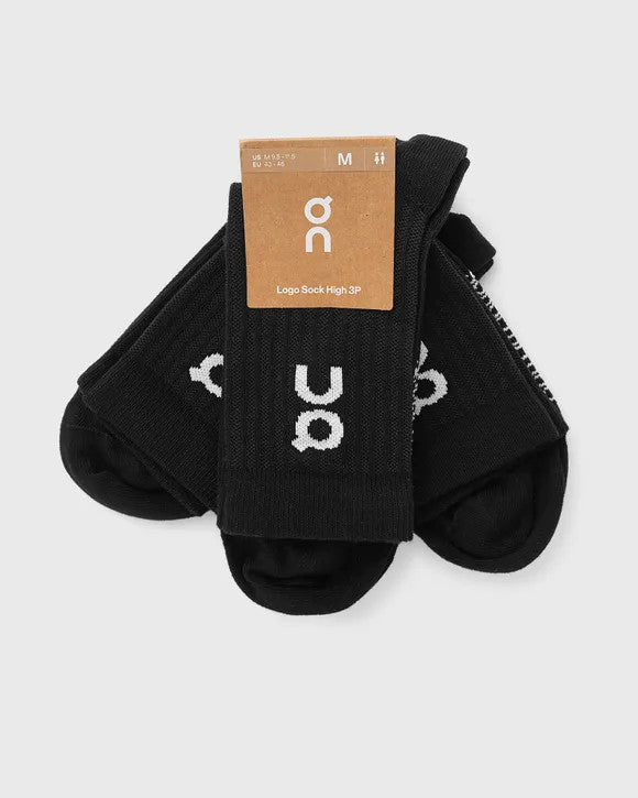 On Cloud Running Logo High 3P Socks - White