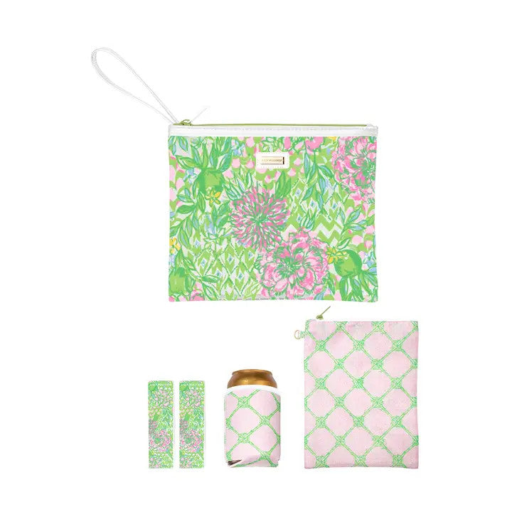 Lilly Pulitzer Beach Day Pouch - Lime Feeling Good