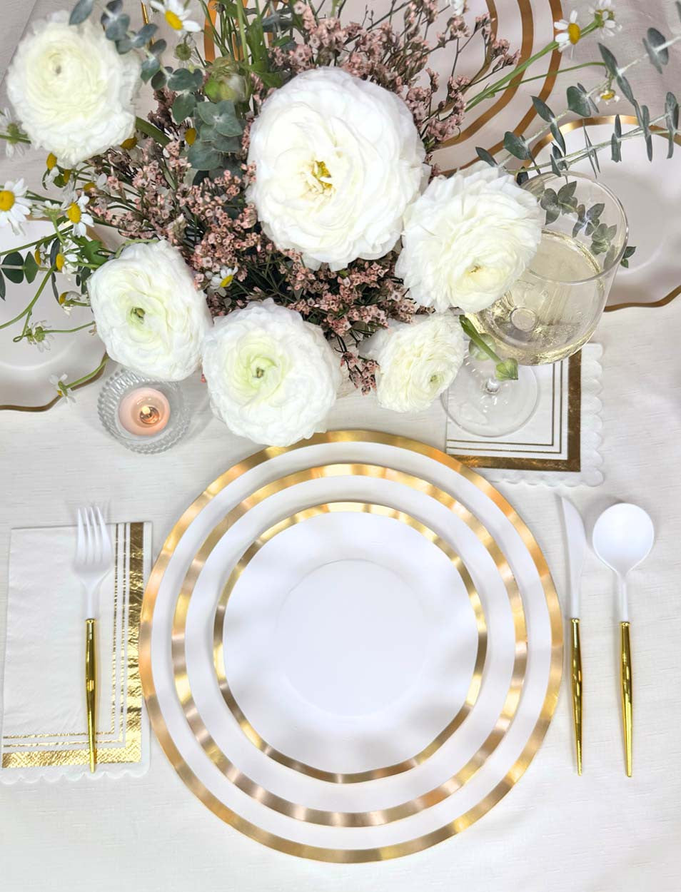 Sophistiplate Everyday White Charger Plates - 8pk