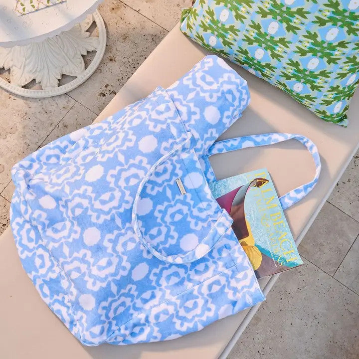 Laura Park Aspen Chambray Terry Beach Tote