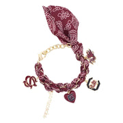 Canvas South Carolina Gamecocks Bandana Charm Bracelet
