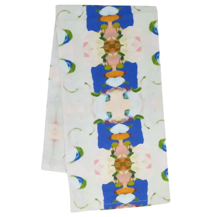Laura Park Monet's Garden Navy Tea Towel