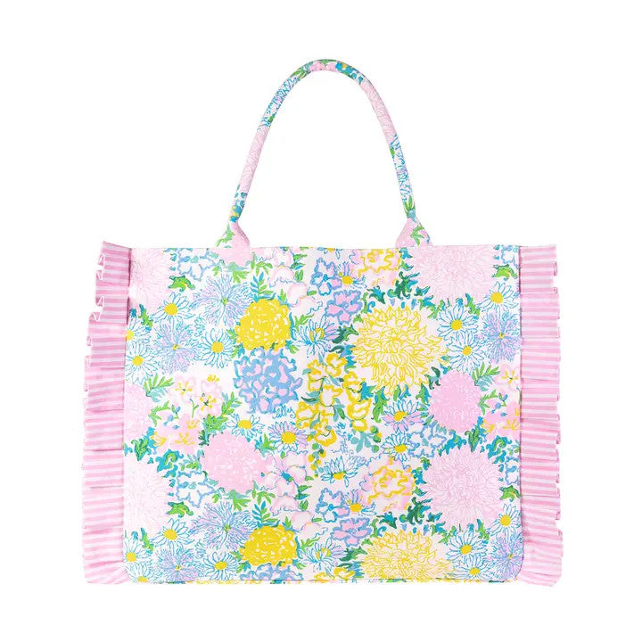 Lilly Pulitzer Ruffle Tote - Lilly Garden Home