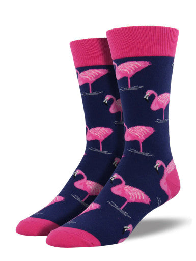 Socksmith Men's Flamingo Socks - Navy