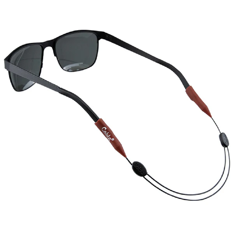 Cablz Zipz Adjustable Eyewear Retainer Garnet/White/Black 14"