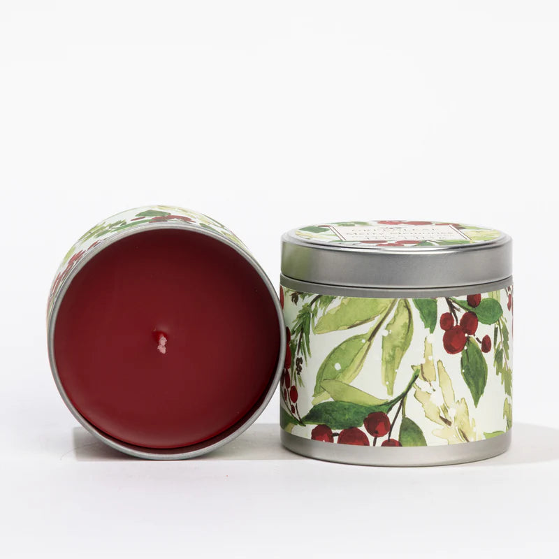 Greenleaf Merry Memories Tin Candle