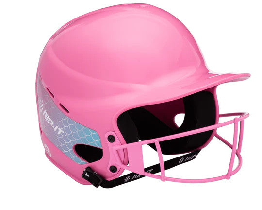 Rip-It Girls Play Ball Softball Batting Helmet - Gumball Pink