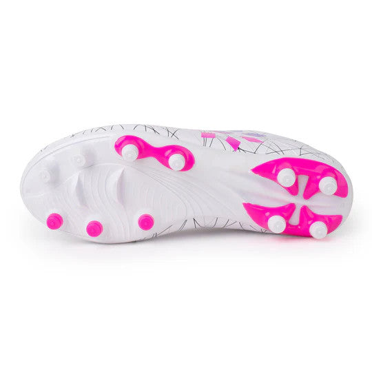 Rip-It Girls' Molded Soccer Cleats RIPSC-White/Pink Glo