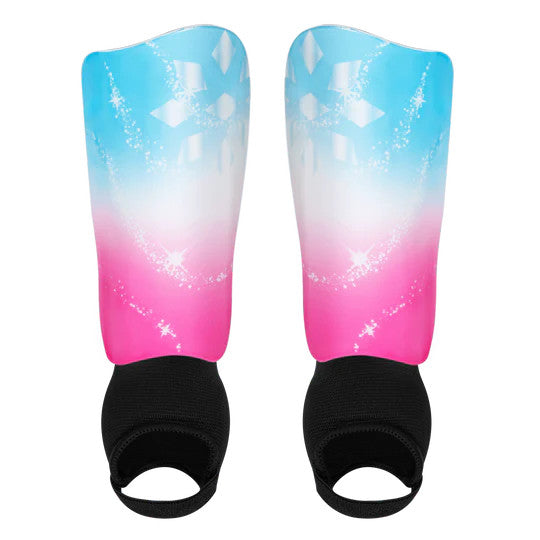 Rip-It Girls Soccer Shin Guards - Sparkle Pink/Blue
